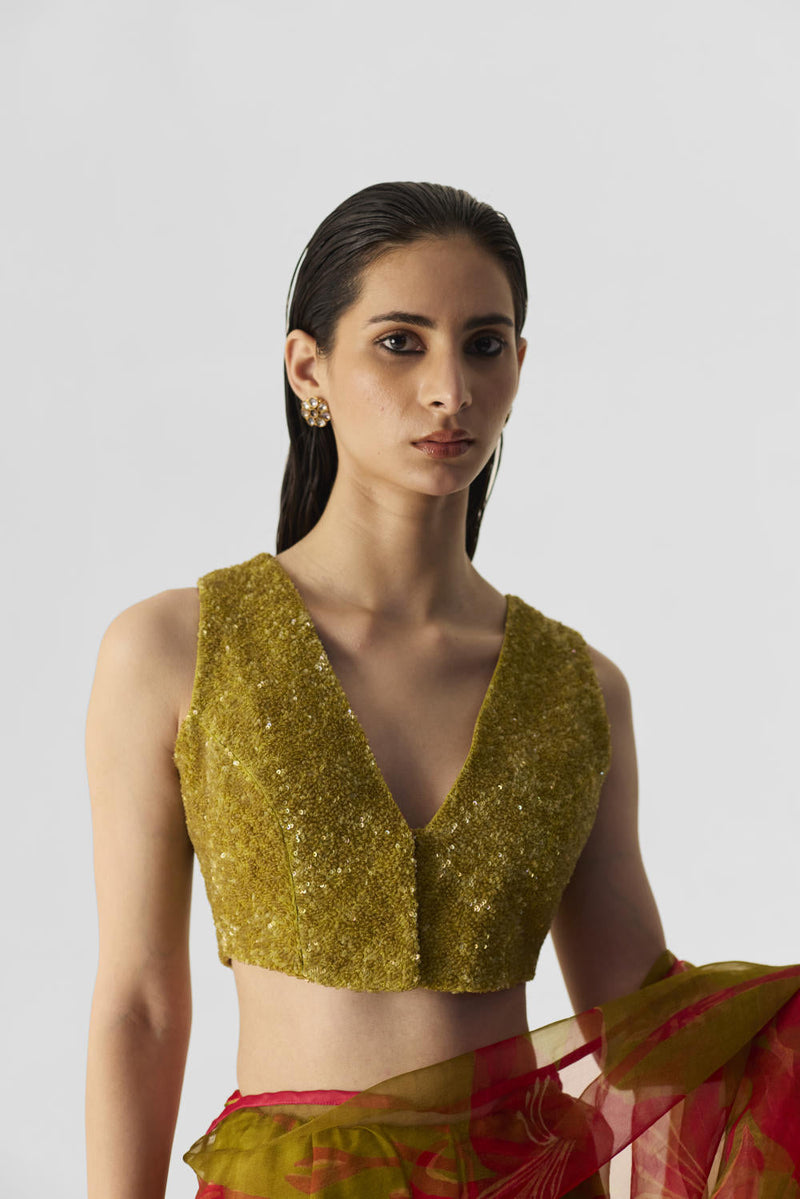 LIAN LIME EMBROIDERED BLOUSE by Yam for women Worldwide