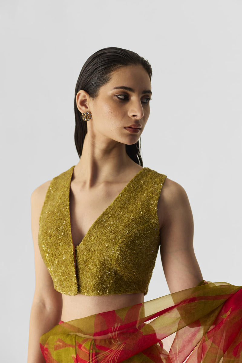 LIAN LIME EMBROIDERED BLOUSE by Yam for women Worldwide