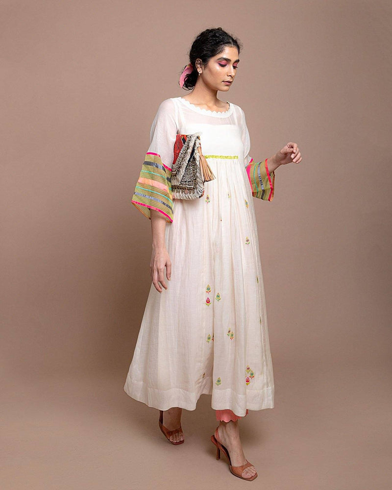 Life in Pink Center Puckering Kurta Kurta Sets by Rajiramniq for women Worldwide