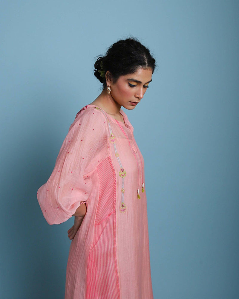 Life In pink Side panel kurta set Co-ord Set,Kurta Sets by Rajiramniq for women Worldwide