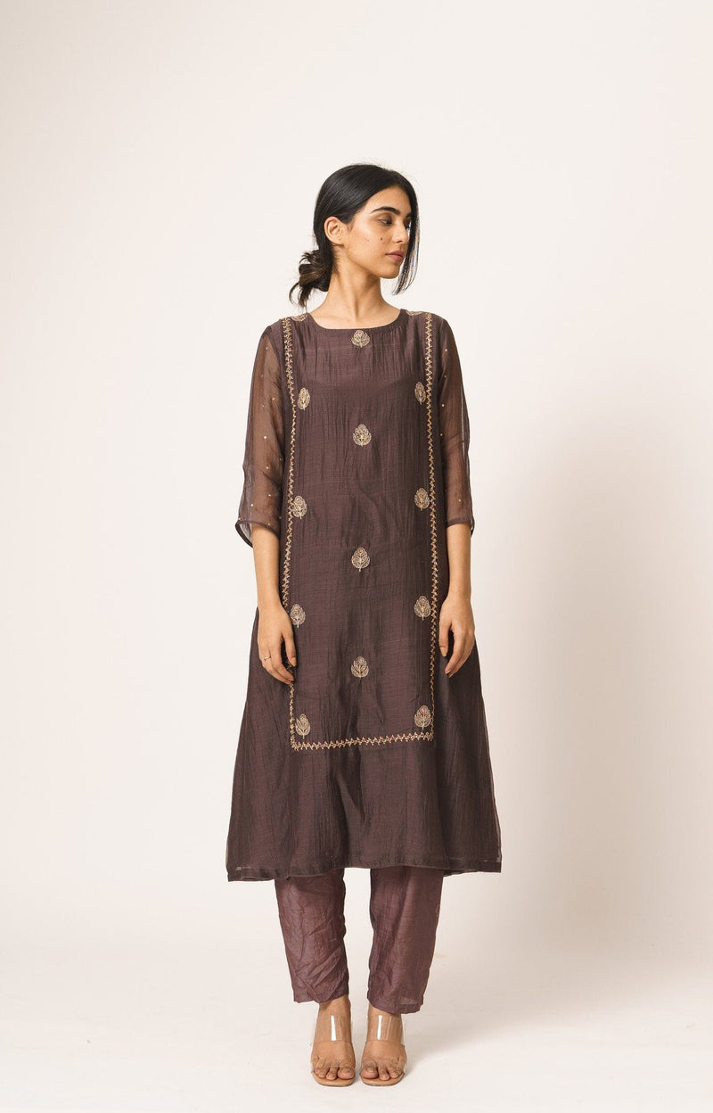 Light Wine Aayat Kurta and Pant Set Fashion DOT