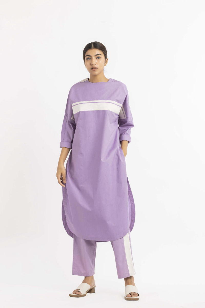 Long Jumper Co-ord Lavender Co-ord Set,Dress by THREE for women Worldwide