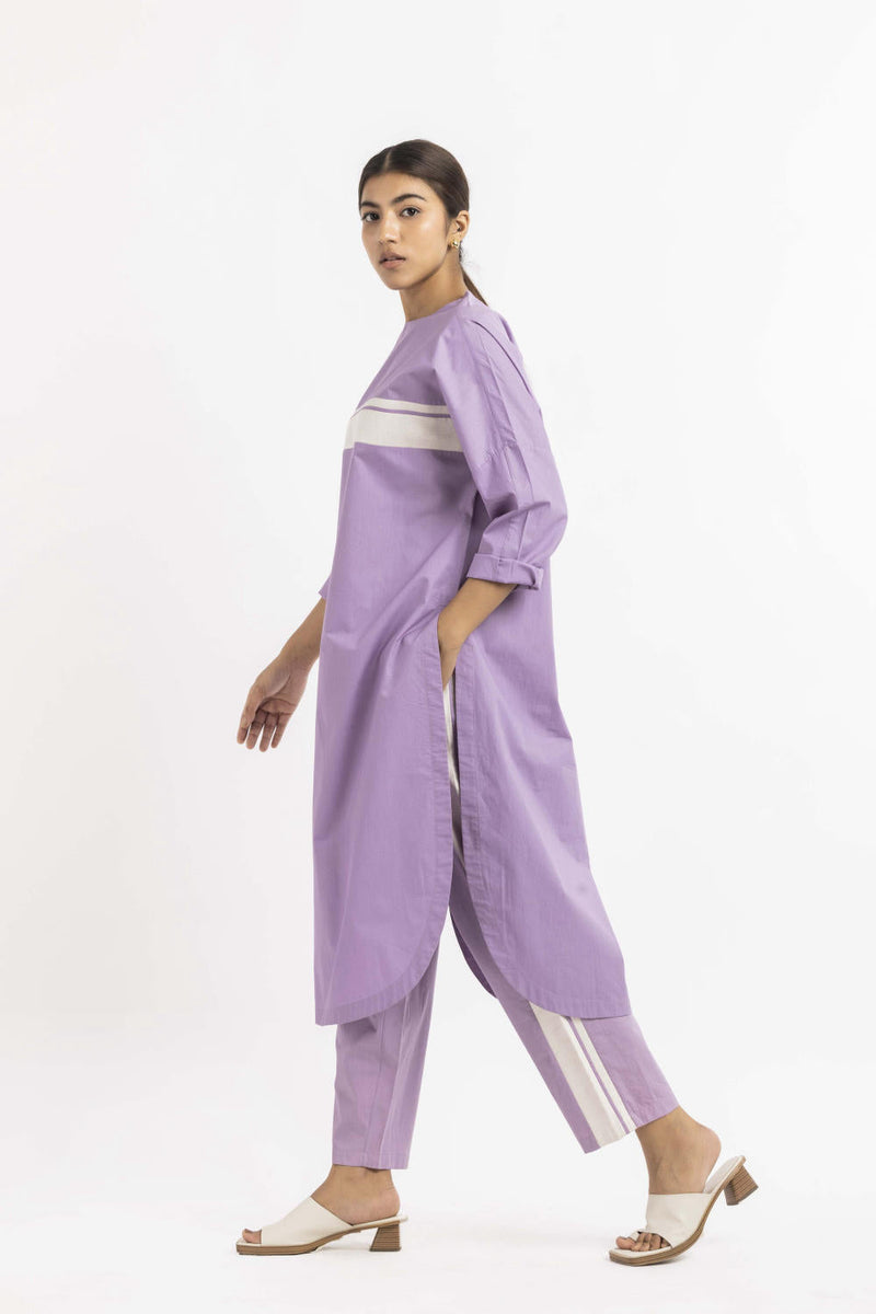 Long Jumper Co-ord Lavender Co-ord Set,Dress by THREE for women Worldwide
