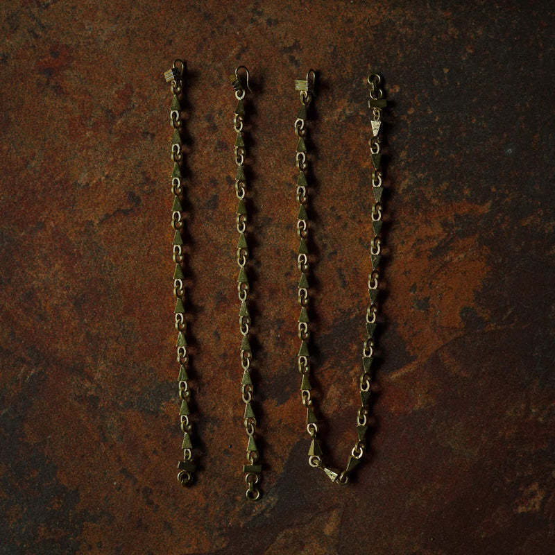 5-in-1 Love String and Studs brass neckpiece by Surmeyi for women Worldwide