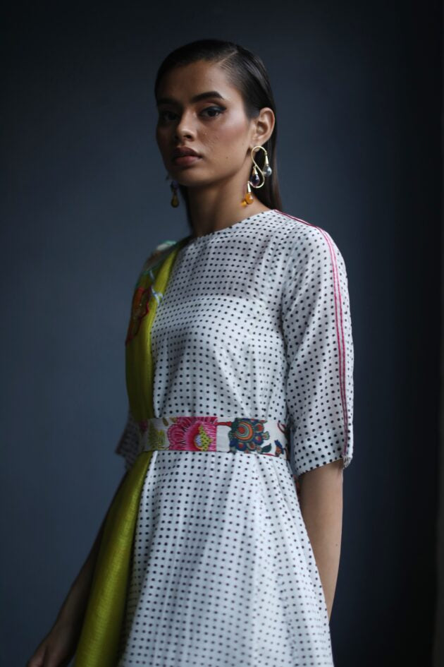 LOVE TO DOT ASSYM KURTA SET Kurta Sets by Rajiramniq for women Worldwide