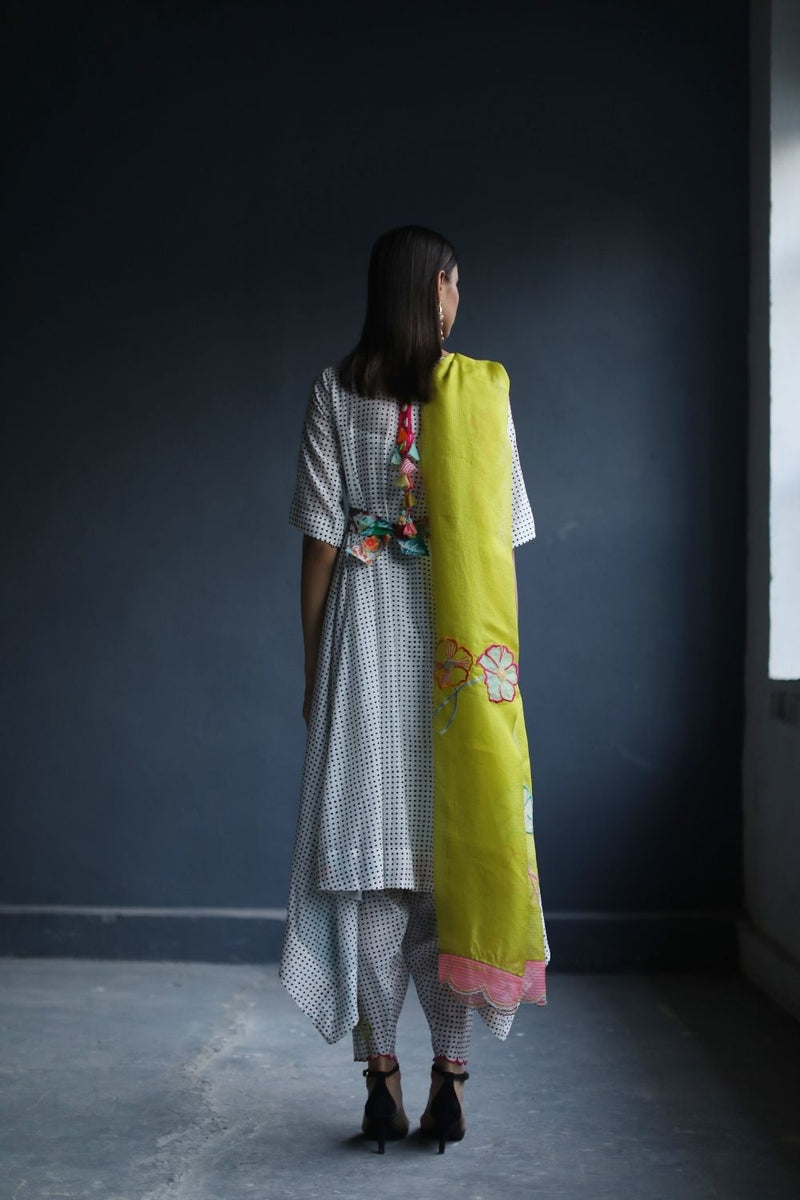 LOVE TO DOT ASSYM KURTA SET Kurta Sets by Rajiramniq for women Worldwide