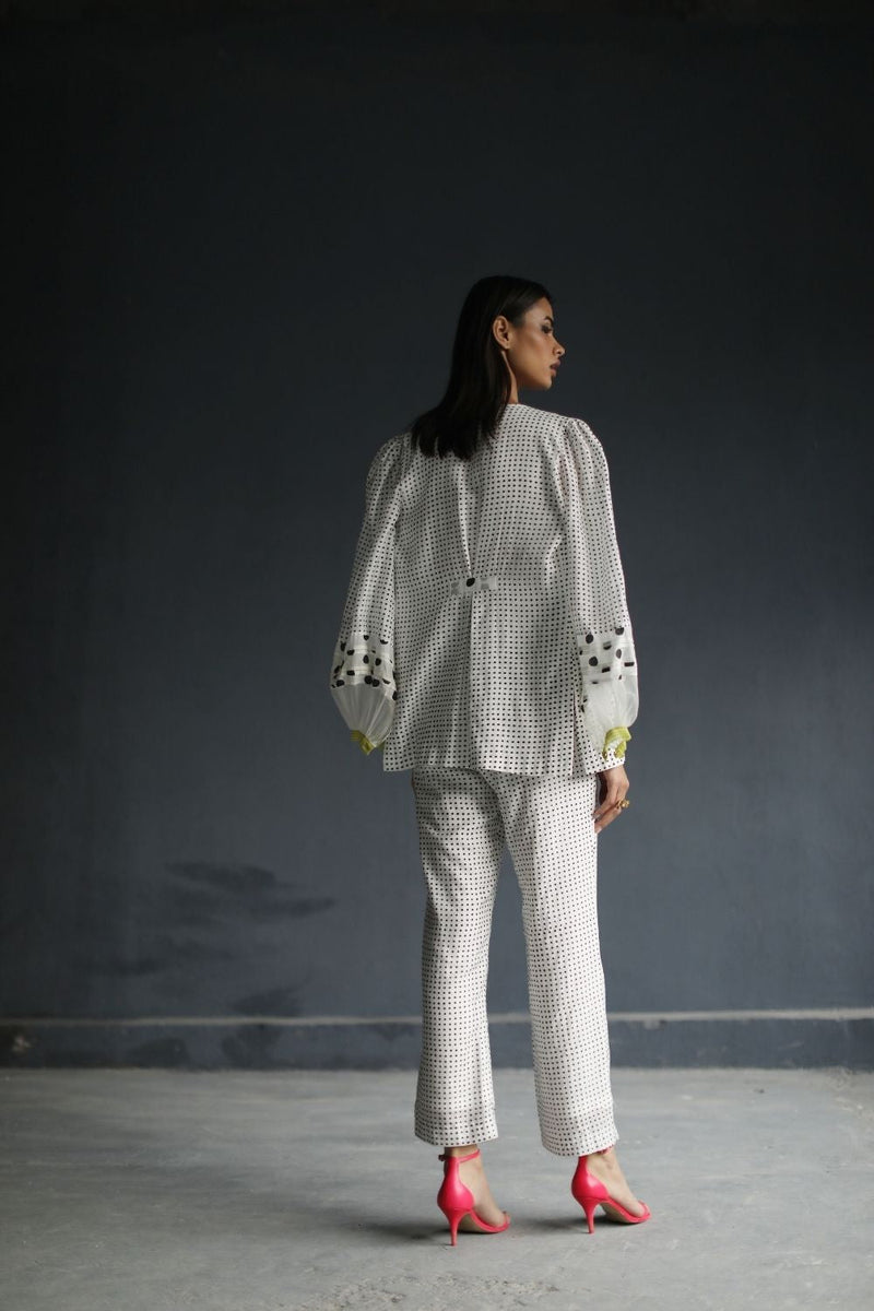 LOVE TO DOT BLAZER SET Co-ord Set by Rajiramniq for women Worldwide