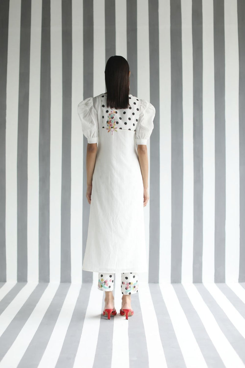 LOVE TO DOT LINE KURTA SET Kurta Sets by Rajiramniq for women Worldwide