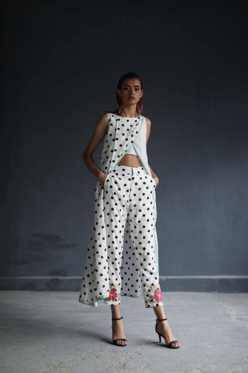 LOVE TO DOT OVERLAP KURTA SET Kurta Sets by Rajiramniq for women Worldwide