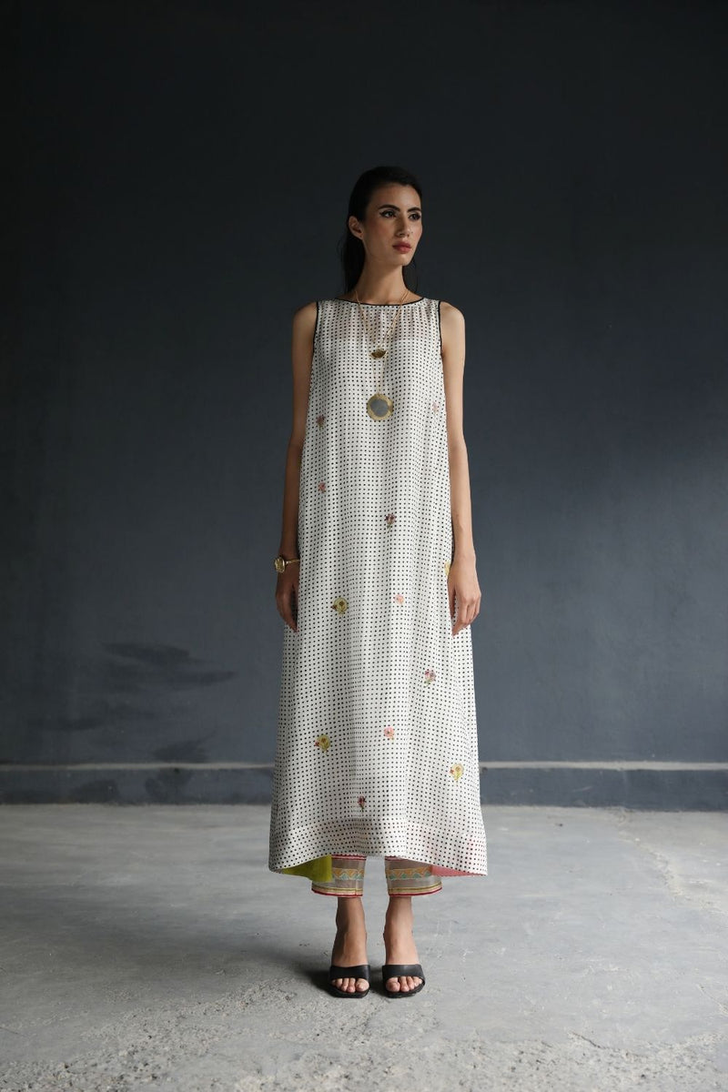 LOVE TO DOT SIDE PINTUCKS KURTA SET Kurta Sets by Rajiramniq for women Worldwide