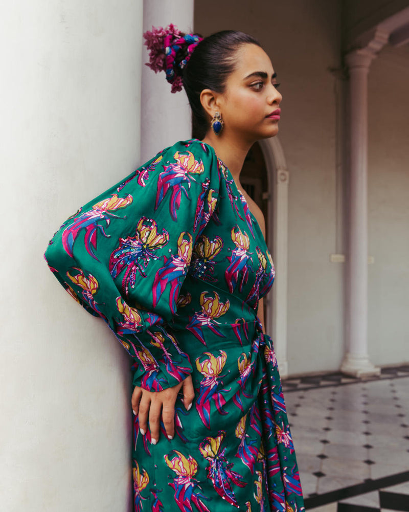 Mahbub Silk Dress silk Dress by JodiLife for women Worldwide
