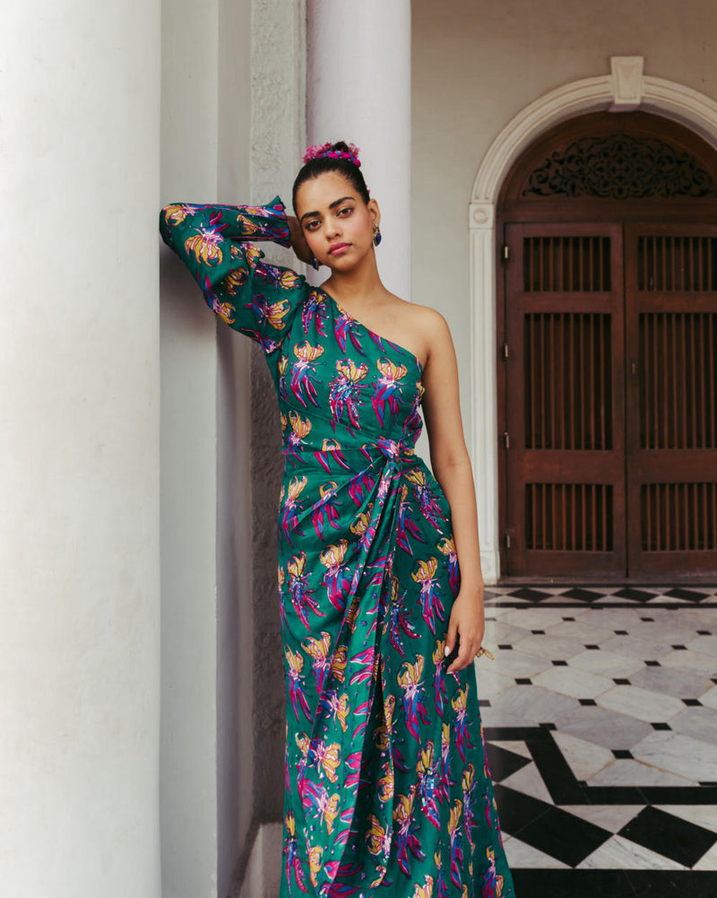 Mahbub Silk Dress silk Dress by JodiLife for women Worldwide