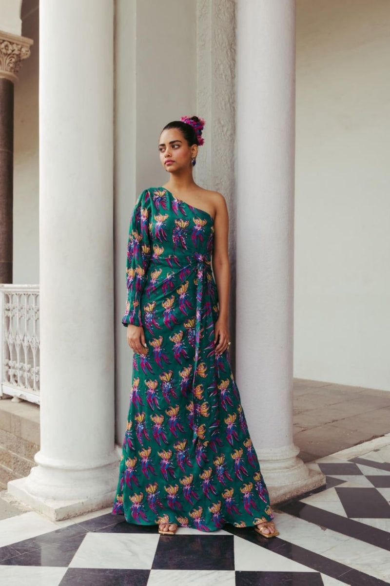 Mahbub Silk Dress silk Dress by JodiLife for women Worldwide