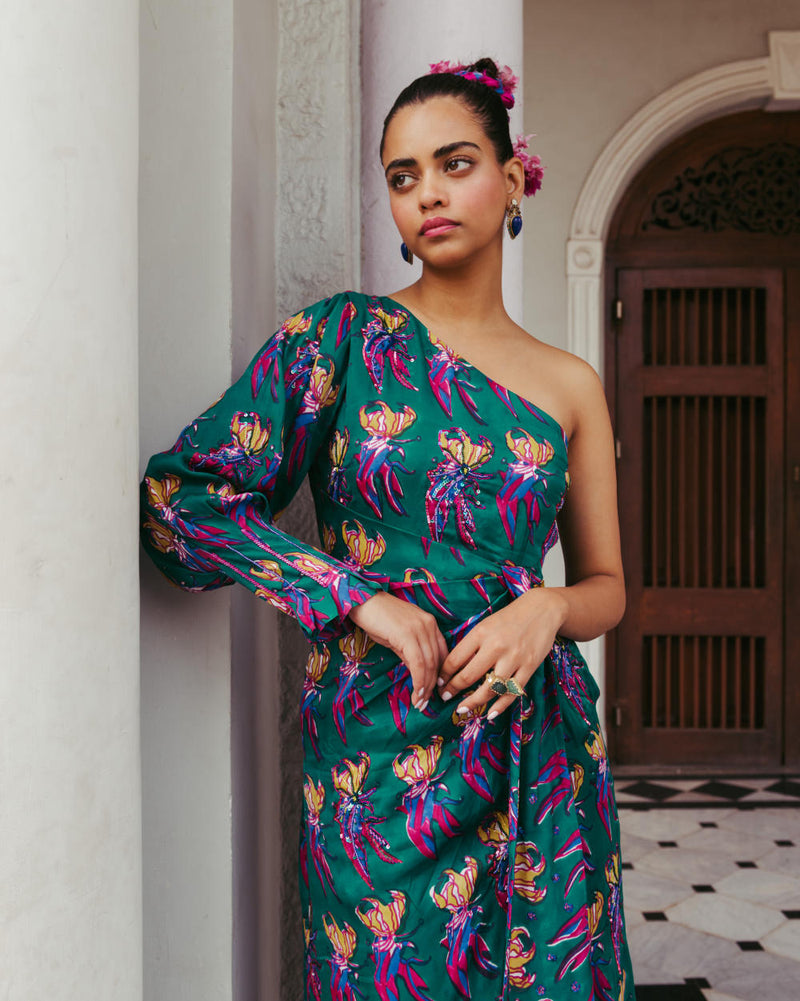 Mahbub Silk Dress silk Dress by JodiLife for women Worldwide