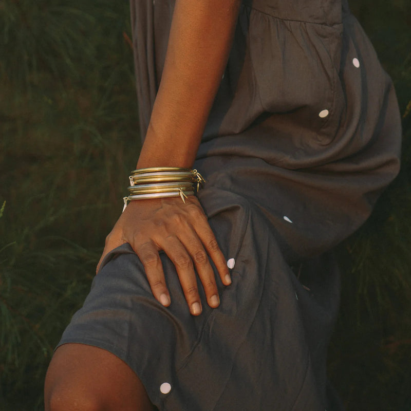 Mango Bangle brass bangle and bracelet by Surmeyi for women Worldwide
