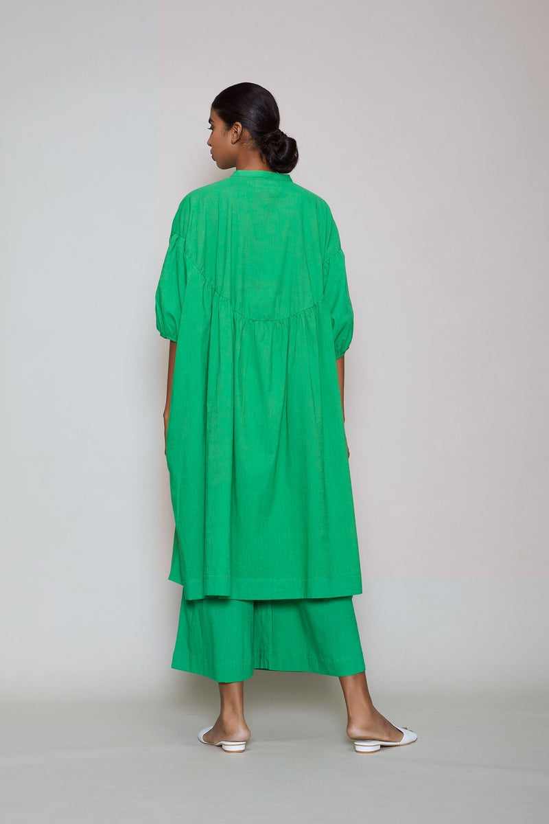 MATI ACRA TUNIC DRESS - GREEN by Mati in green color for women Worldwide