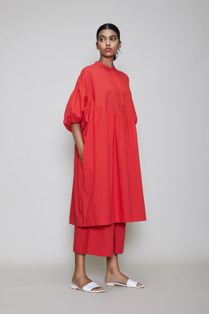 MATI ACRA TUNIC DRESS-RED by Mati for women Worldwide