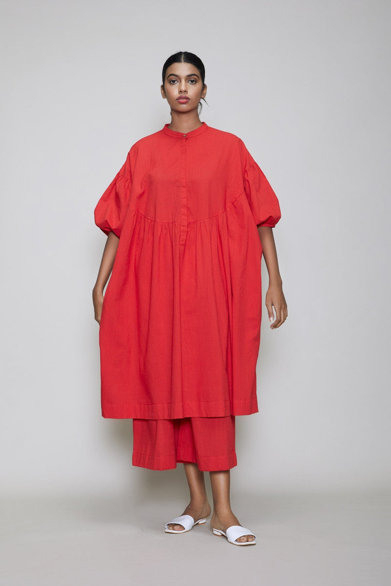 MATI ACRA TUNIC DRESS-RED by Mati for women Worldwide