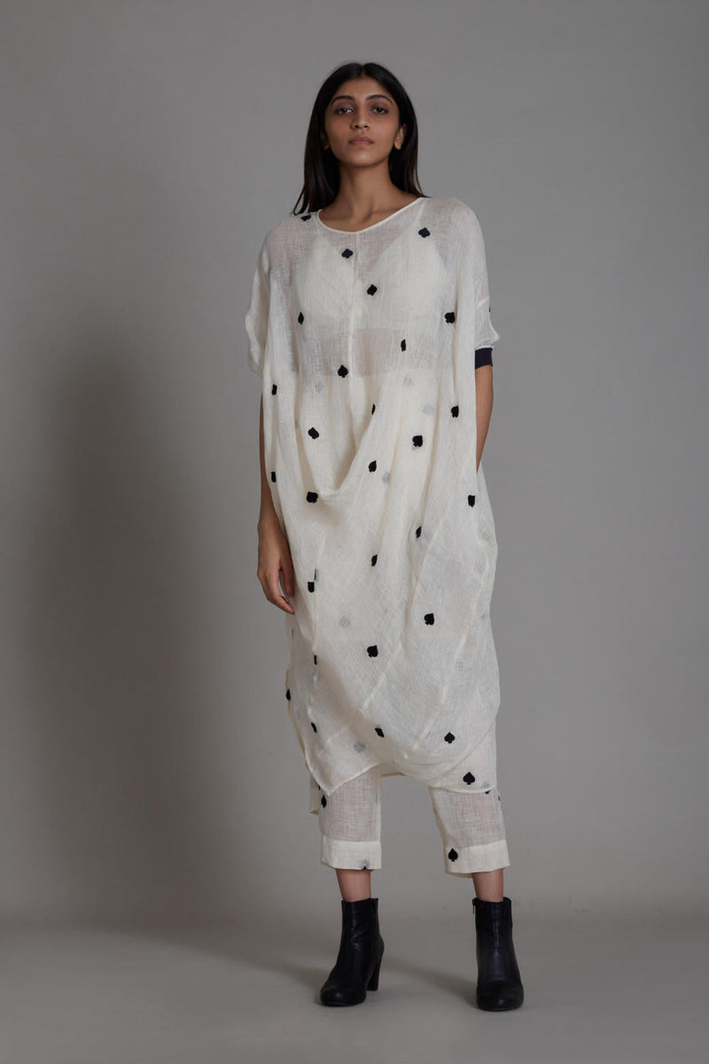 MATI CALL SET-OATMEAL Co-ord Set by Mati in white color for women Worldwide