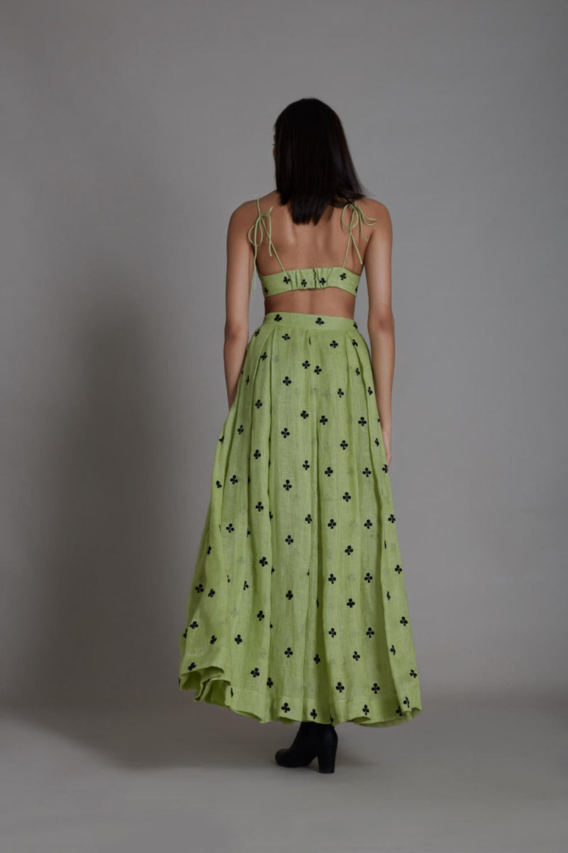 MATI CLUB LEHENGA-GREEN Skirts by Mati for women Worldwide