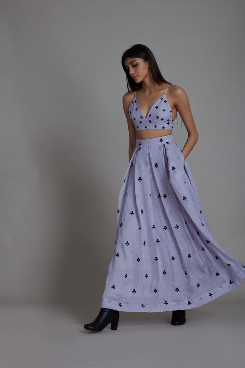 MATI CLUB LEHENGA-LAVENDER Skirts by Mati for women Worldwide