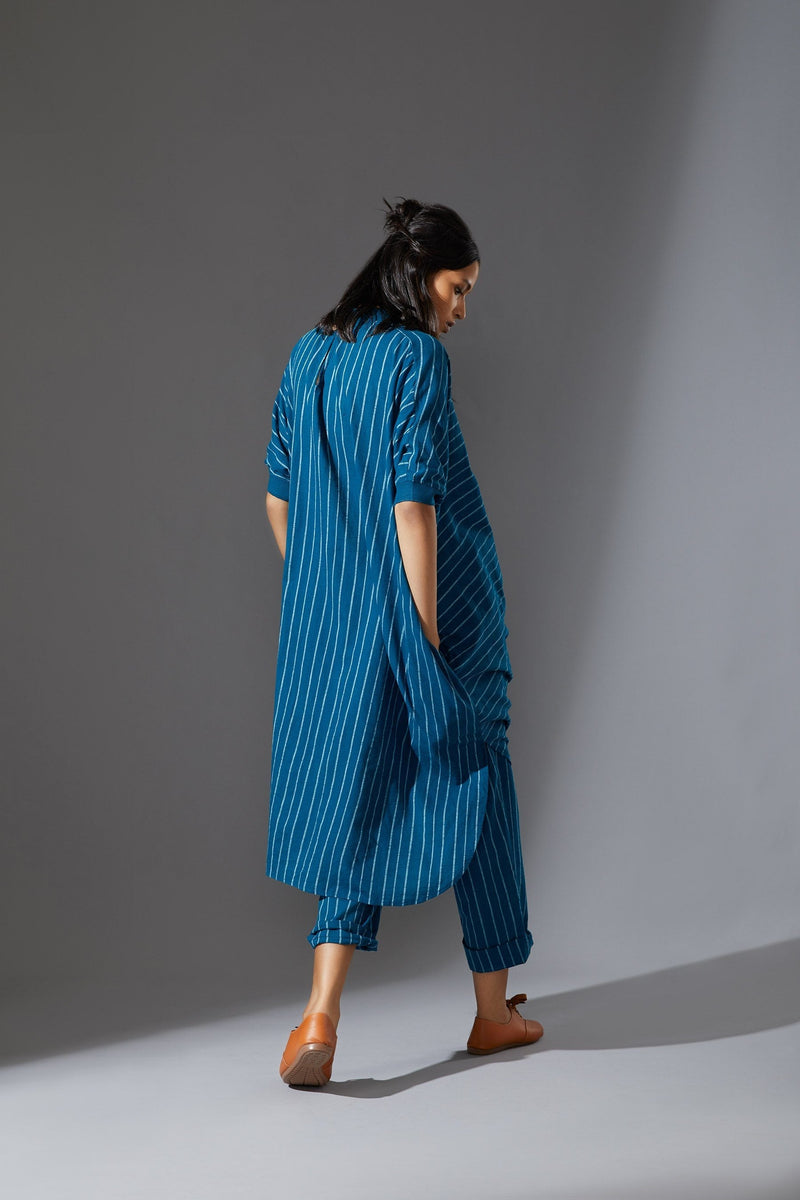 MATI COWL DRESS-AWBLUE by Mati for women Worldwide
