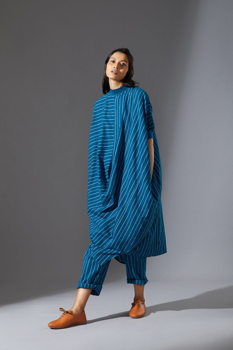 MATI COWL DRESS-AWBLUE by Mati for women Worldwide