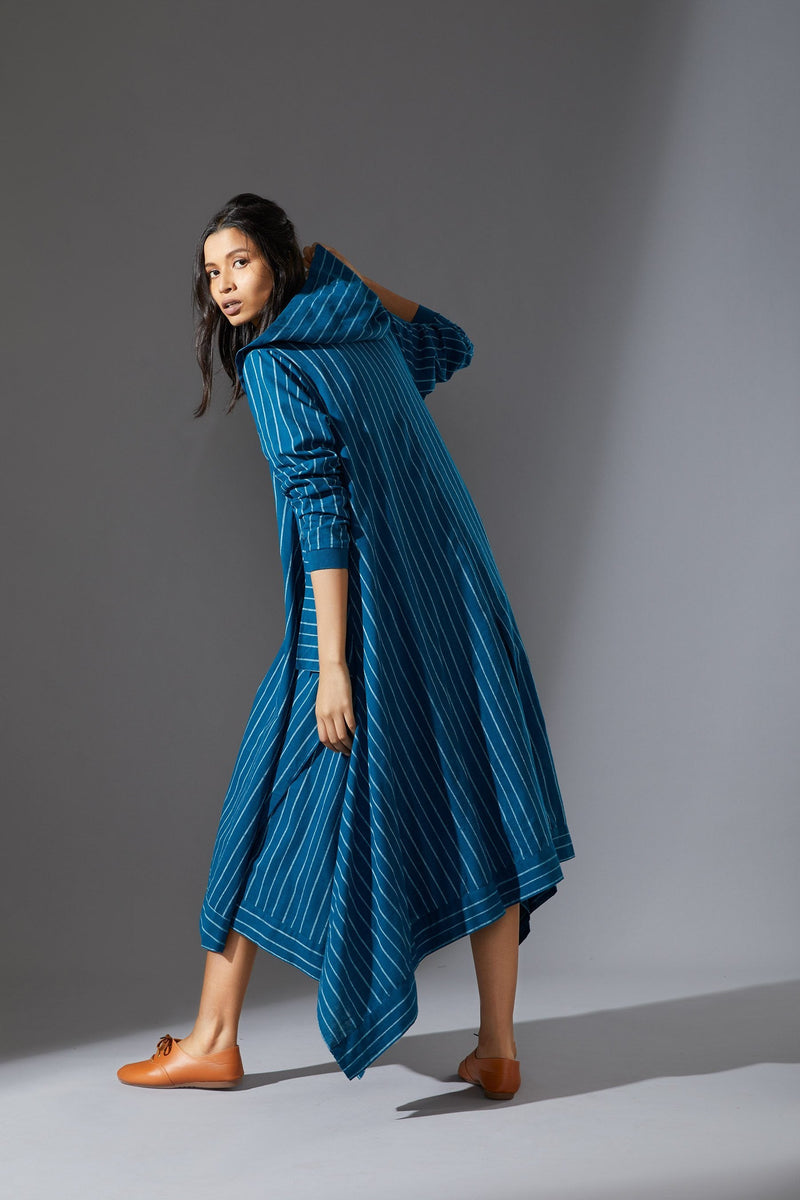 MATI HOODED KOZA - AW BLUE by Mati for women Worldwide