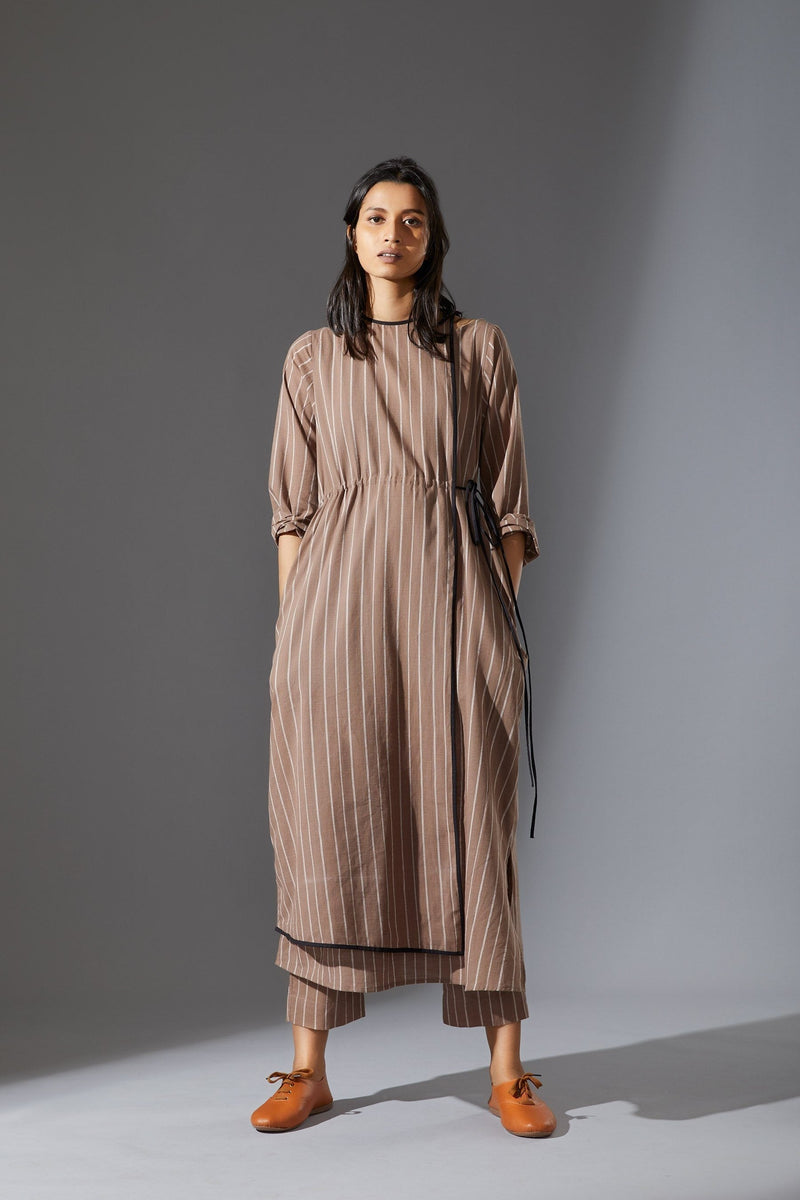 MATI OVERLAP SET - AW BEIGE by Mati for women Worldwide