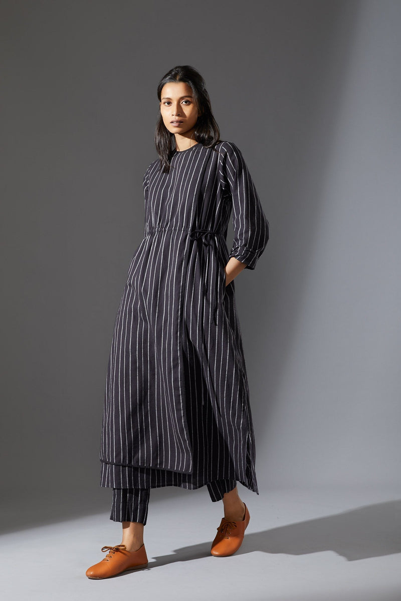 MATI OVERLAP SET - AW BLACK by Mati in black color for women Worldwide