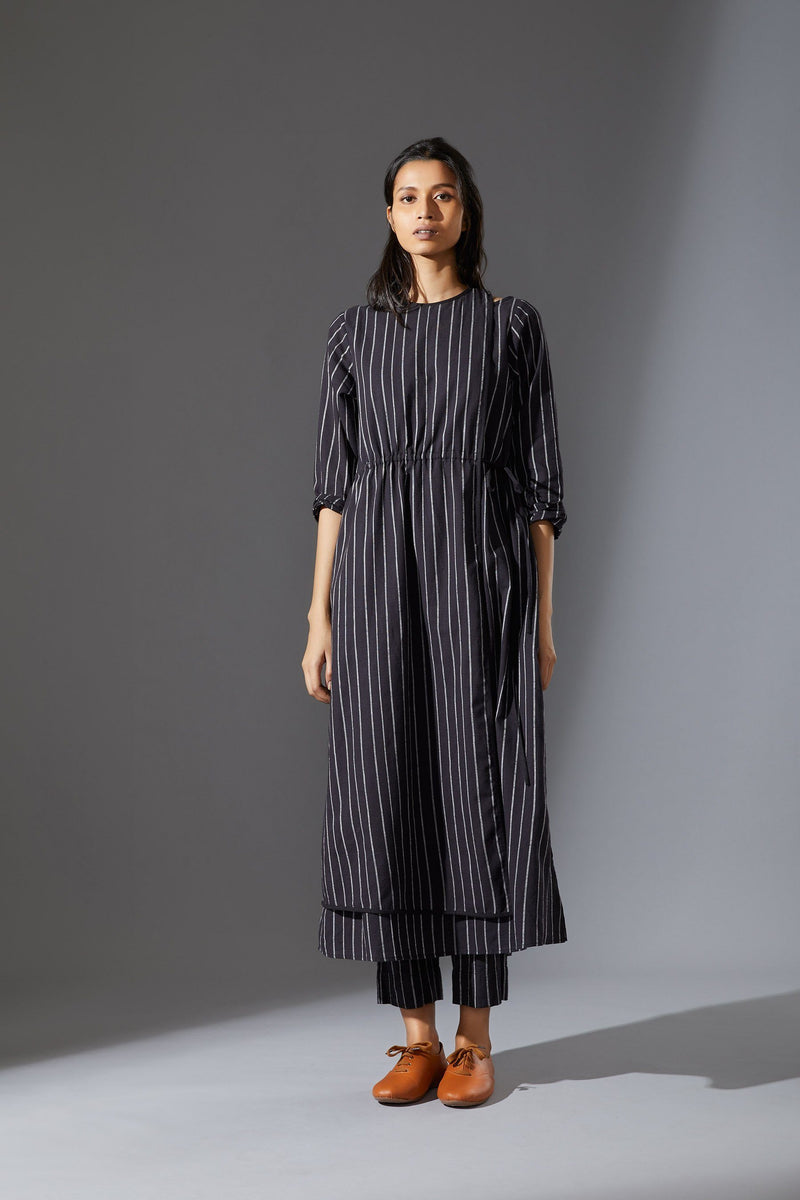 MATI OVERLAP SET - AW BLACK by Mati in black color for women Worldwide