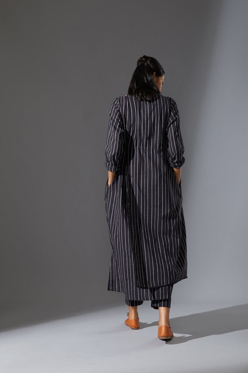 MATI OVERLAP SET - AW BLACK by Mati in black color for women Worldwide