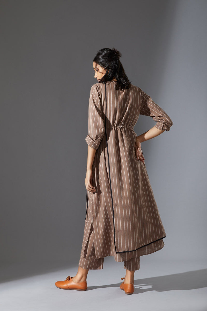 MATI OVERLAP TUNIC- AW BEIGE by Mati for women Worldwide