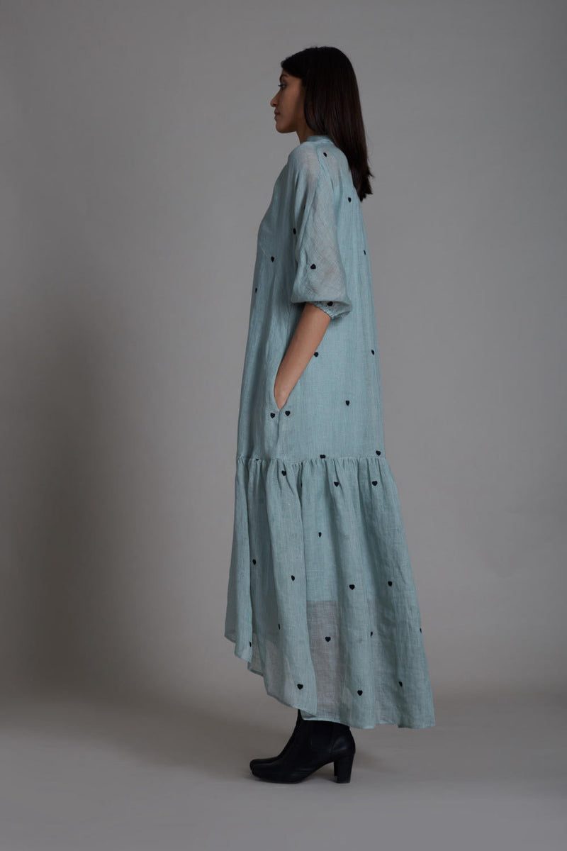MATI QUEEN OF HEART DRESS-BLUE by Mati for women Worldwide