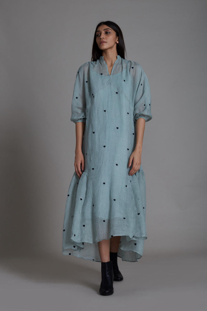 MATI QUEEN OF HEART DRESS-BLUE by Mati for women Worldwide