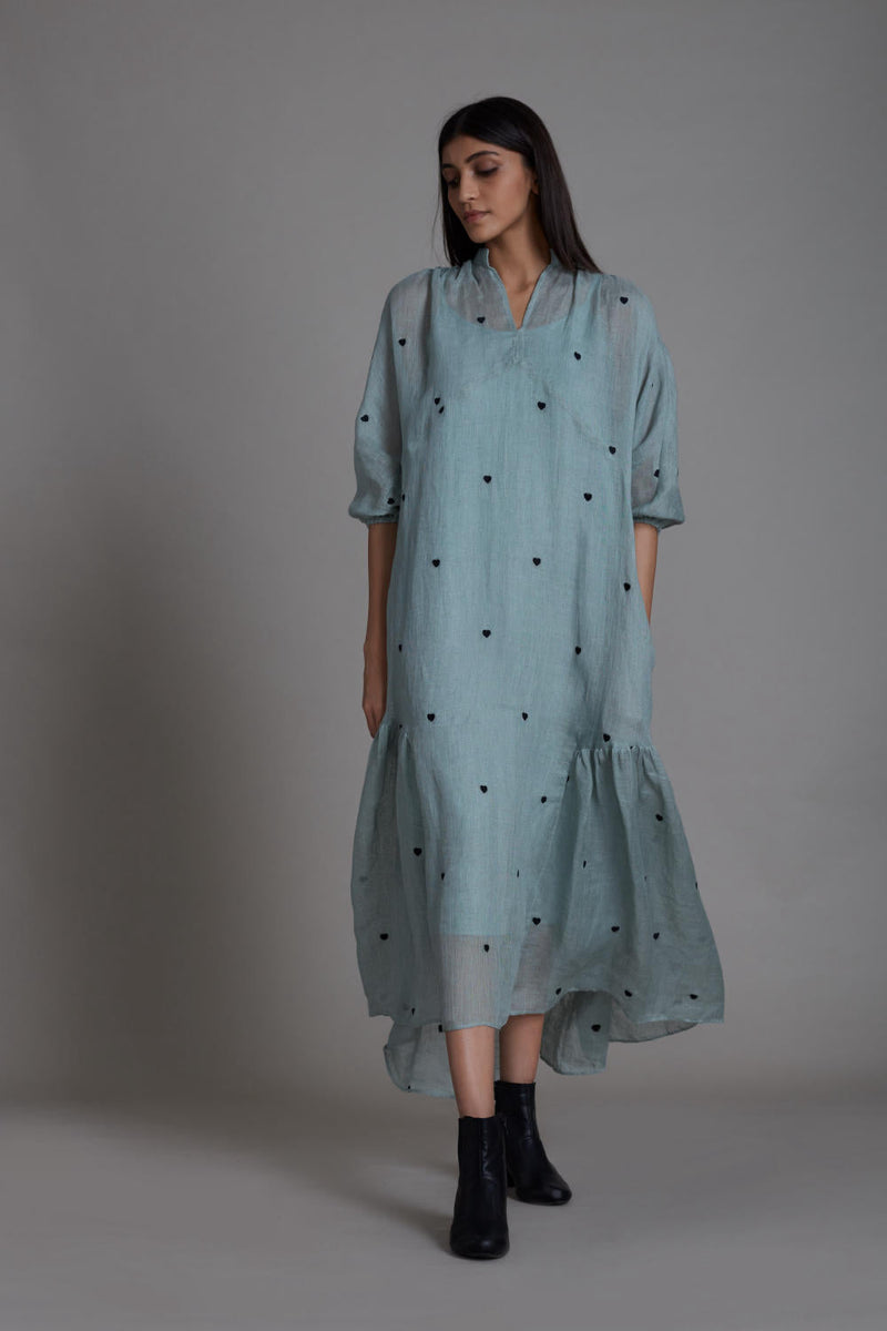 MATI QUEEN OF HEART DRESS-BLUE by Mati for women Worldwide