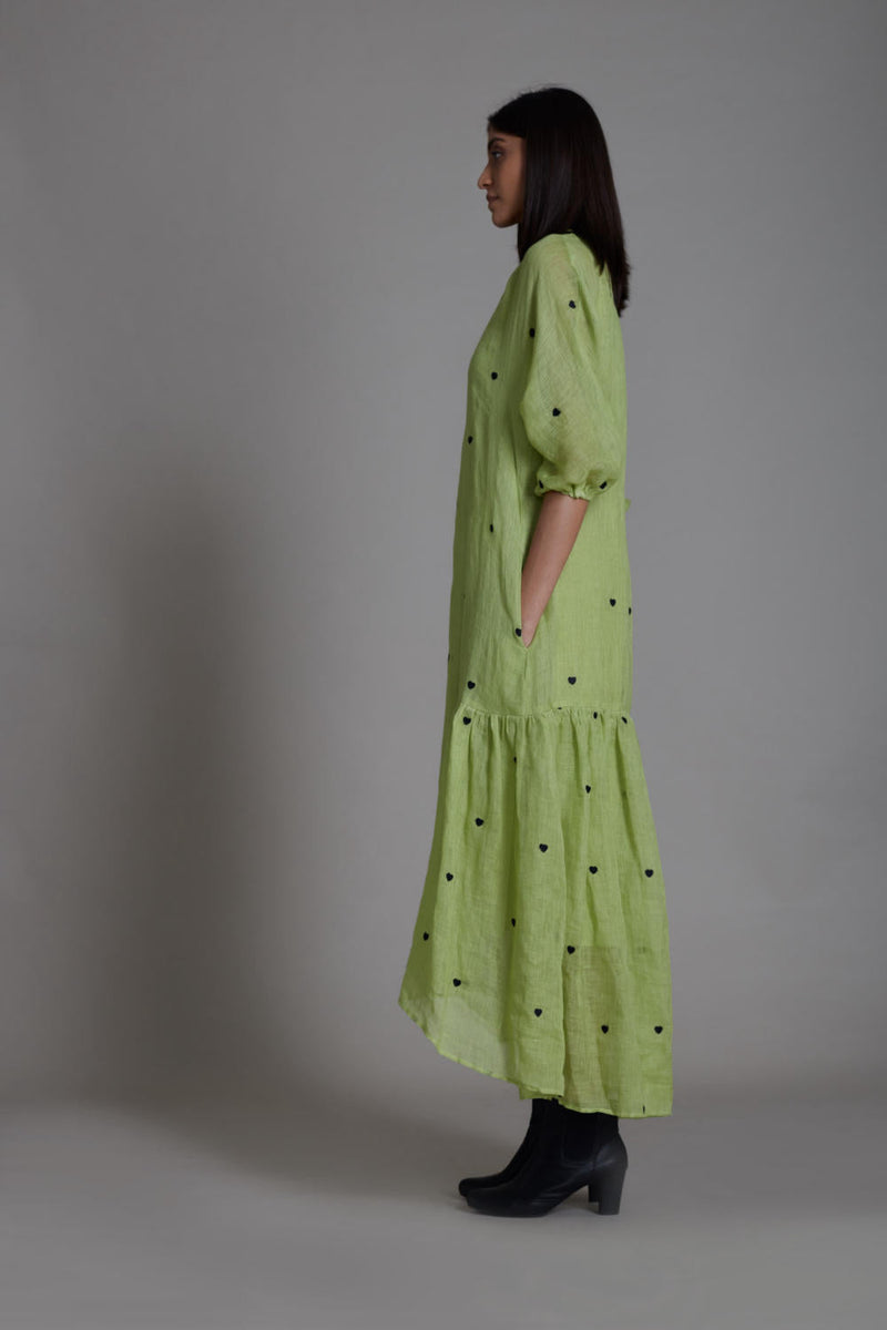 MATI QUEEN OF HEART DRESS-GREEN by Mati for women Worldwide