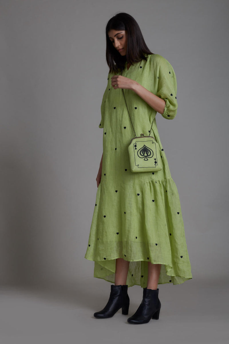 MATI QUEEN OF HEART DRESS-GREEN by Mati for women Worldwide