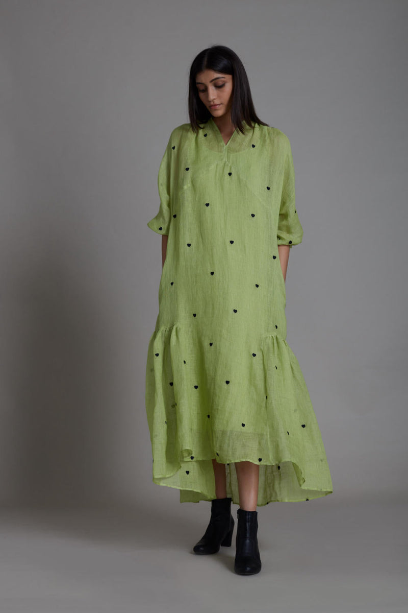 MATI QUEEN OF HEART DRESS-GREEN by Mati for women Worldwide