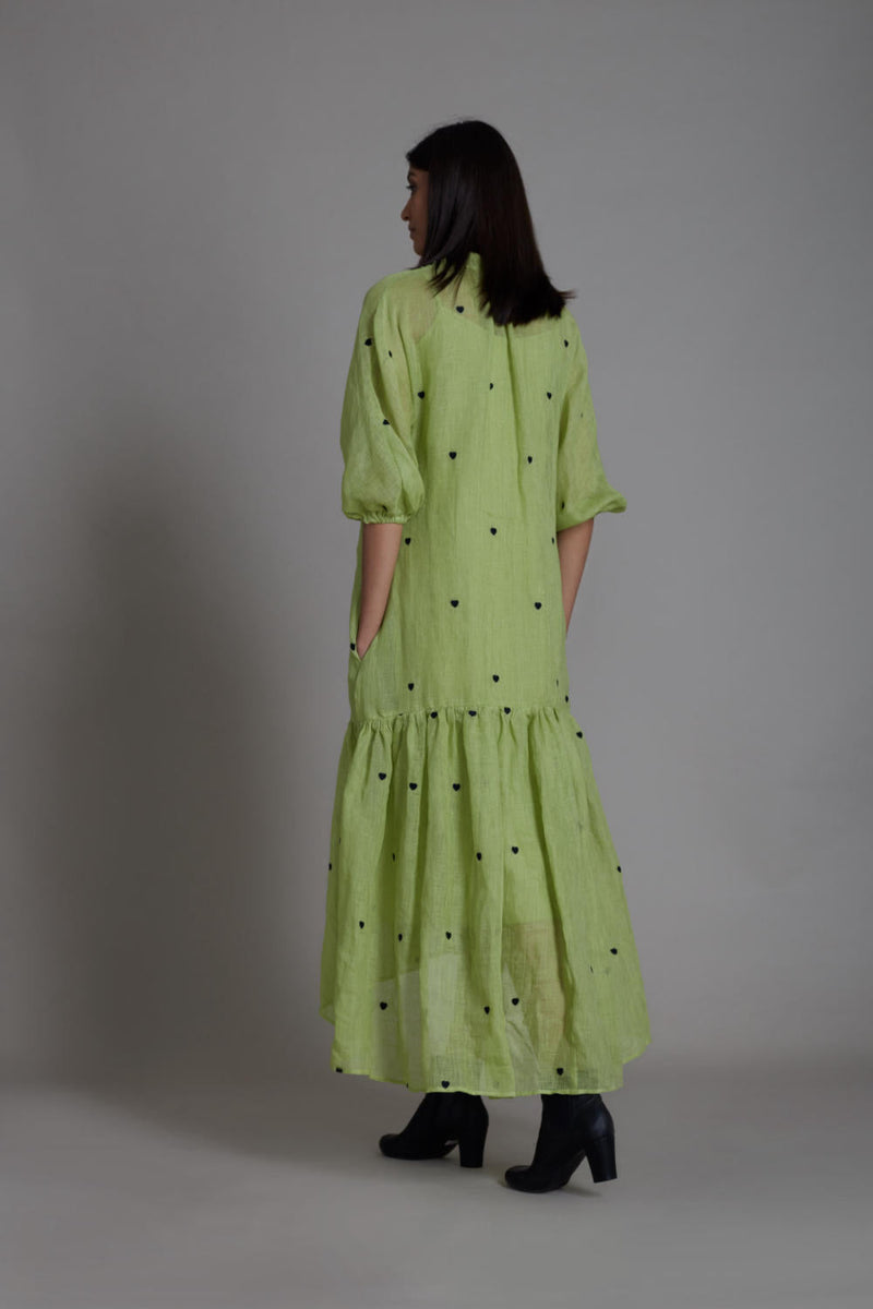 MATI QUEEN OF HEART DRESS-GREEN by Mati for women Worldwide