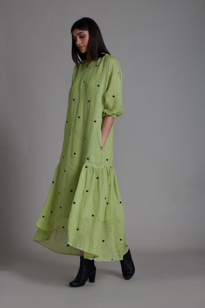 MATI QUEEN OF HEART DRESS-GREEN by Mati for women Worldwide