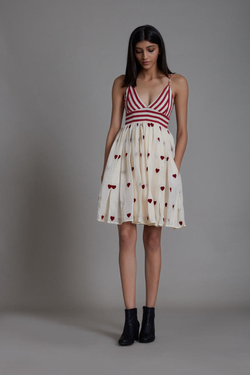 MATI RUMMY DRESS-OATMEAL HEARTS by Mati for women Worldwide