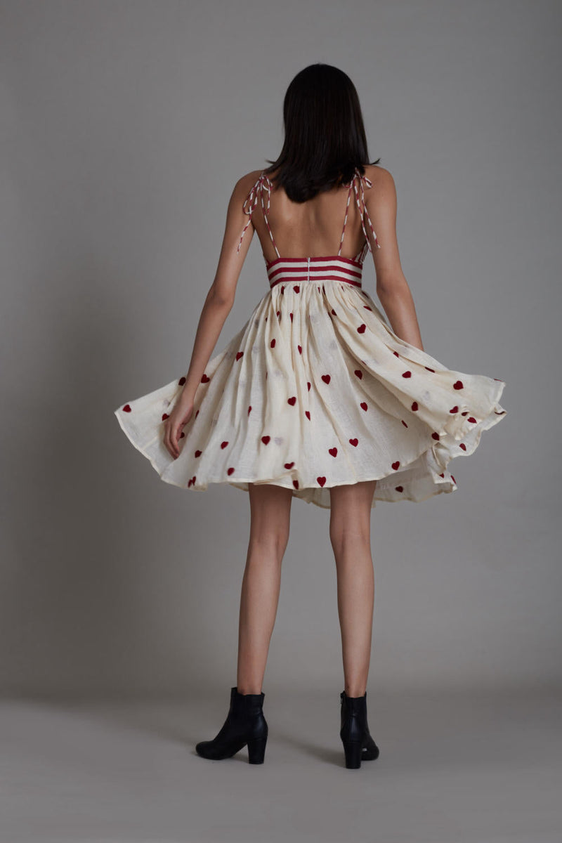 MATI RUMMY DRESS-OATMEAL HEARTS by Mati for women Worldwide