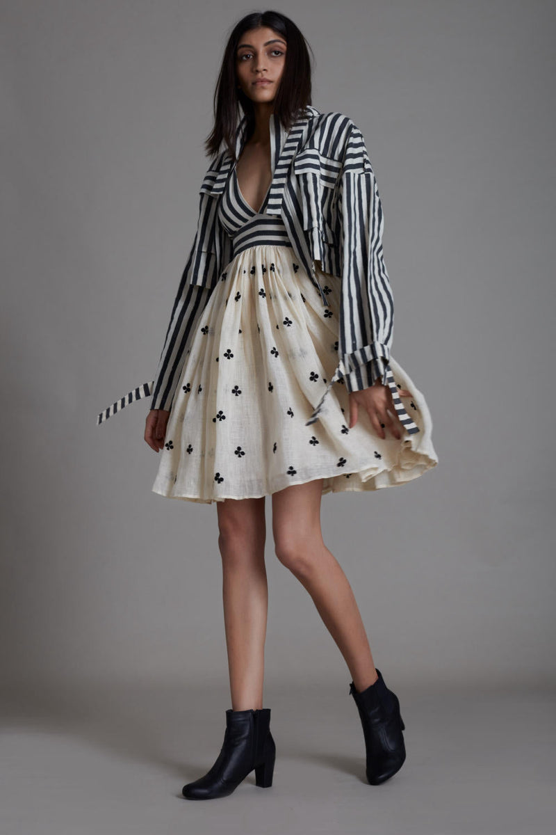 MATI SHUFFLE JACKET-BLACK STRIPE Jackets & Overlays by Mati for women Worldwide