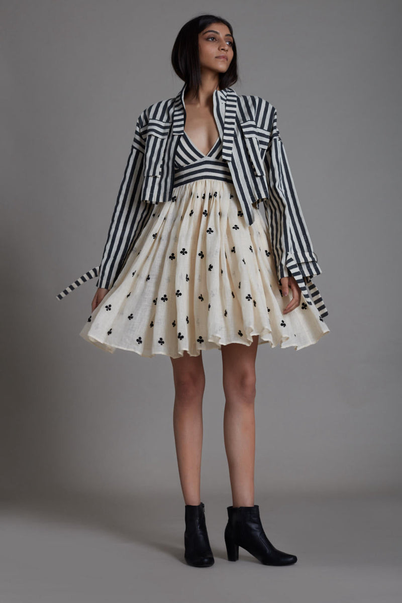 MATI SHUFFLE JACKET-BLACK STRIPE Jackets & Overlays by Mati for women Worldwide
