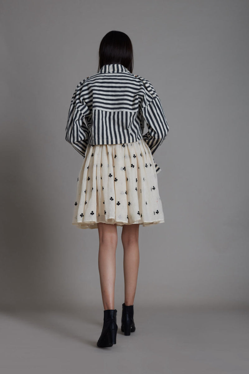 MATI SHUFFLE JACKET-BLACK STRIPE Jackets & Overlays by Mati for women Worldwide