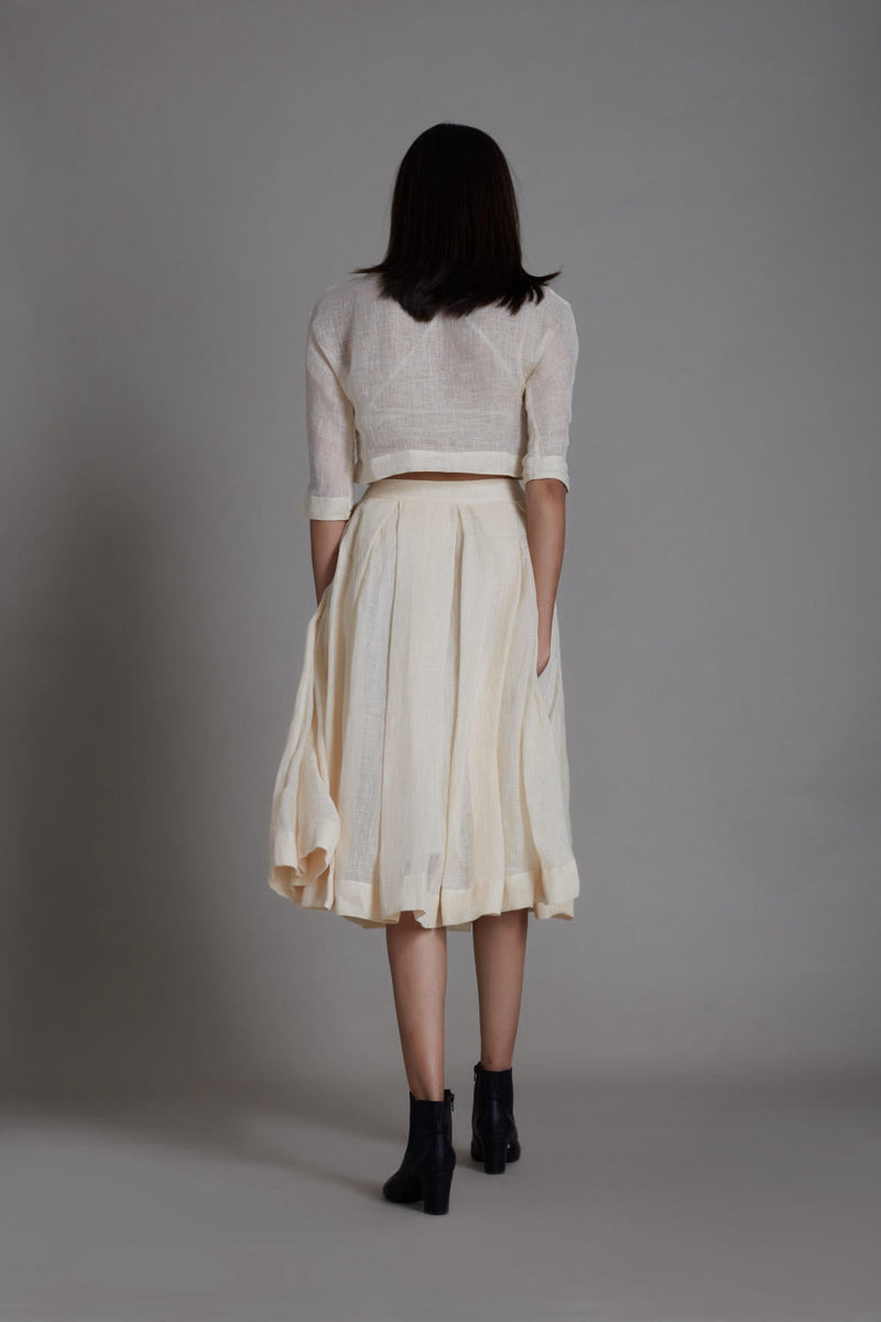 MATI SOLO SPADE TOP-OATMEAL Top & Tunics by Mati in white color for women Worldwide