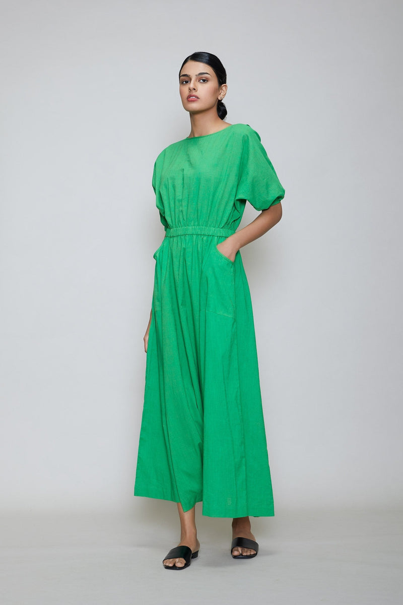 MATI SPHARA JUMPSUIT- GREEN by Mati in green color for women Worldwide