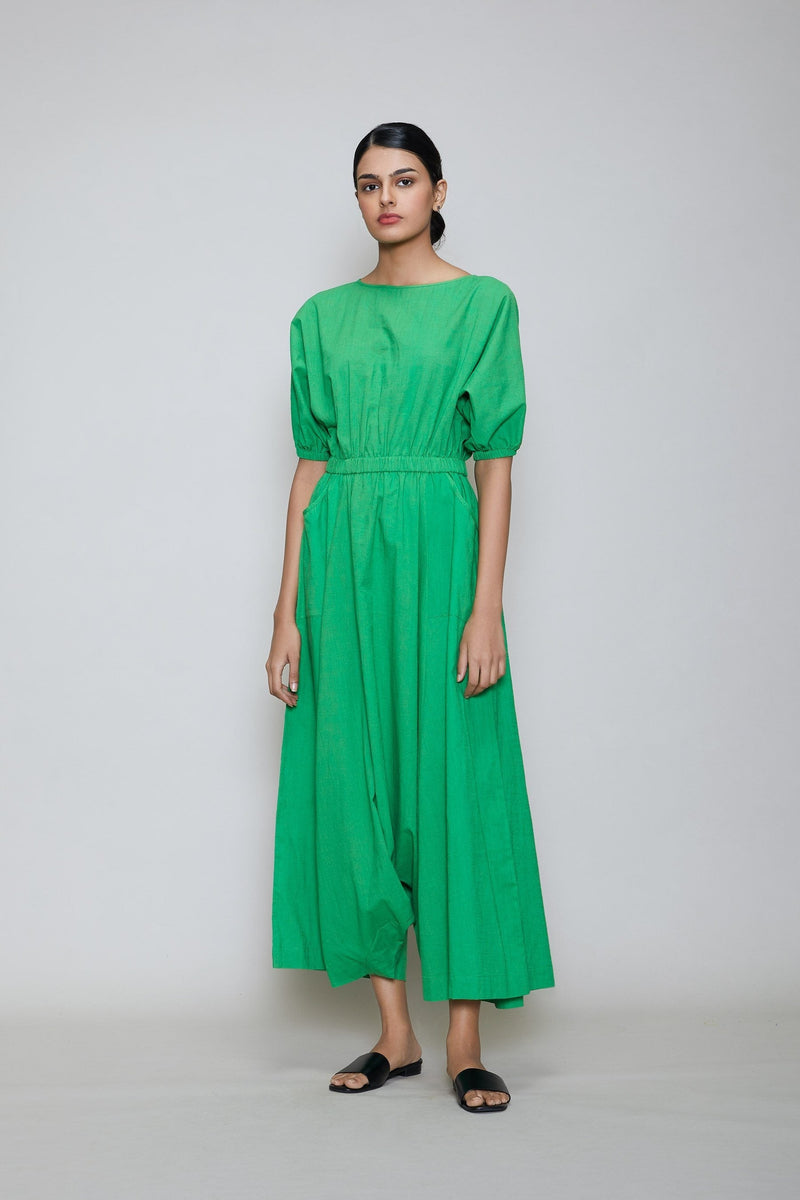 MATI SPHARA JUMPSUIT- GREEN by Mati in green color for women Worldwide