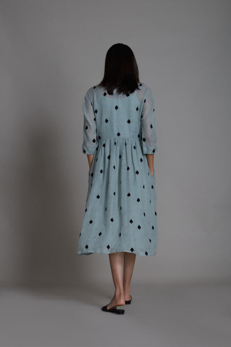 MATI TEEN PATTI DRESS-BLUE by Mati for women Worldwide